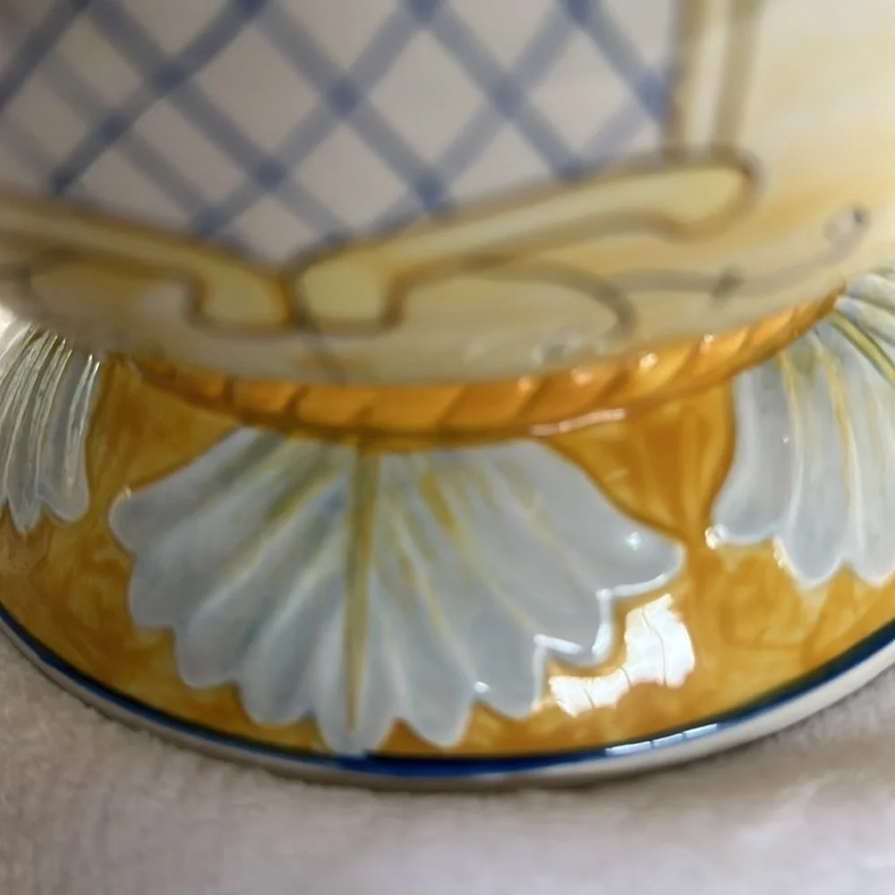 Fitz & Floyd Pasta Glazed Ceramic Classics Ricamo Pasta Jar Canister Preowned